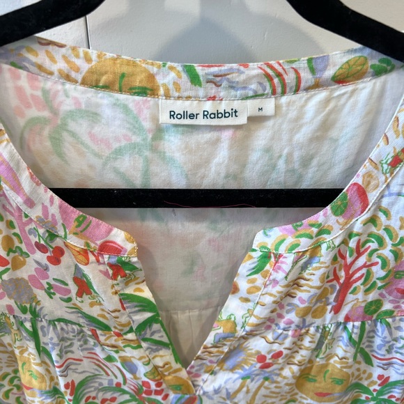 ROLLER RABBIT BARI PIPPA DRESS FLORAL PRINT SIZE MED - Picture 4 of 5